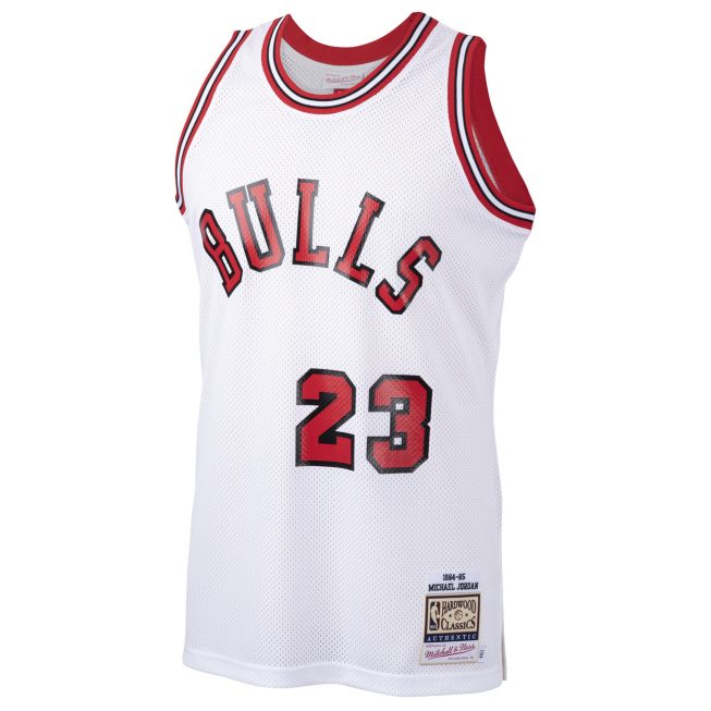 Michael Jordan Chicago Bulls Mitchell & Ness 1984/85 Hardwood Classics Rookie Authentic Jersey - White - Image 2