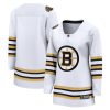 Boston Bruins Fanatics Women's 100th Anniversary Premier Breakaway Jersey - White