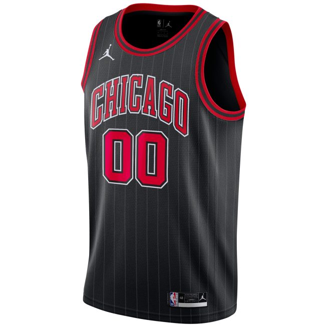 Chicago Bulls Jordan Brand Swingman Custom Jersey - Statement Edition - Black - Image 2