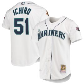 Ichiro Suzuki Seattle Mariners Mitchell & Ness 2001 All-Star Game Cooperstown Collection Authentic Jersey - White