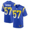 Zachary Thomas Los Angeles Rams Team Game Jersey - Royal