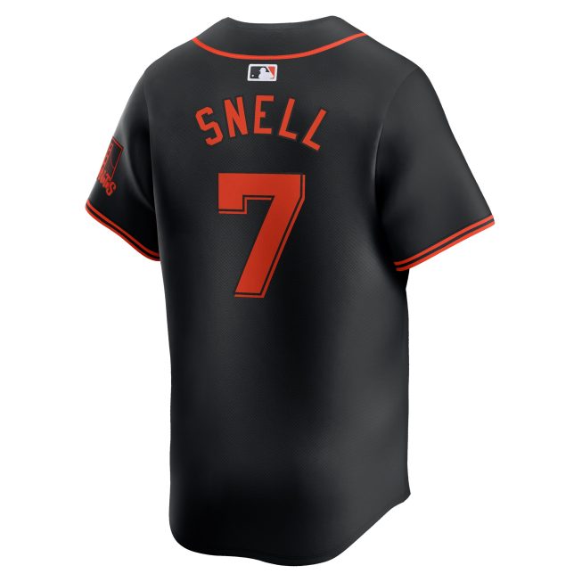 Blake Snell San Francisco Giants Alternate Limited Jersey - Black - Image 3