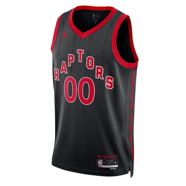 Toronto Raptors 2023/24 Statement Swingman Custom Men Jersey - Black - Image 2
