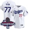 River Ryan Los Angeles Dodgers Home Limited World Series Champions Jersey