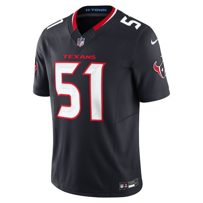 Will Anderson Jr. 51 Houston Texans Vapor F.U.S.E. Limited Jersey - Men, Navy - Image 2
