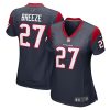 Brady Breeze 27 Houston Texans Women Game Jersey - Navy