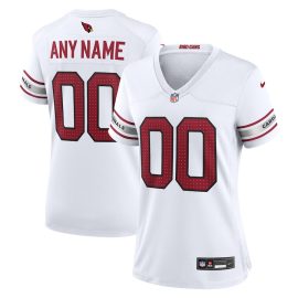 Arizona Cardinals Women Custom GameJersey - White