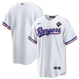 Texas Rangers 2023 World Series Stitched Baseball Jersey - White