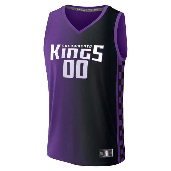 Sacramento Kings Fanatics Custom Fast Break Jersey - Purple - Statement Edition - Image 2