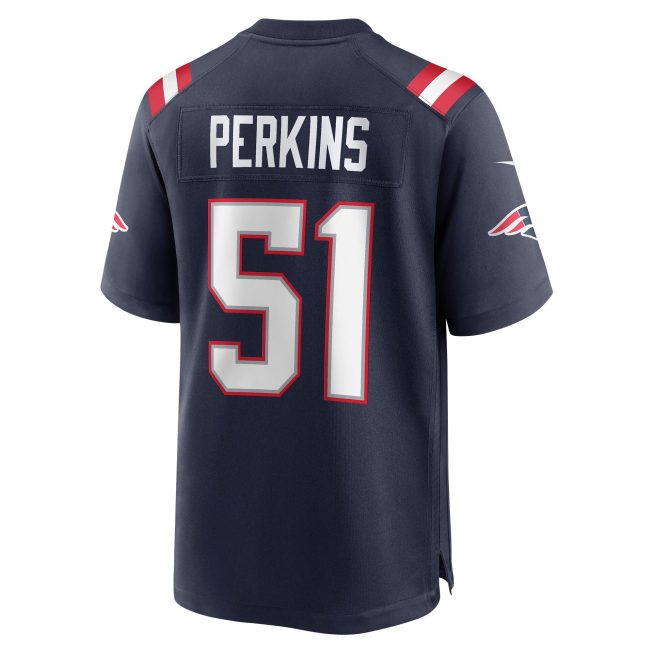 Ronnie Perkins New England Patriots Game Jersey - Navy - Image 3