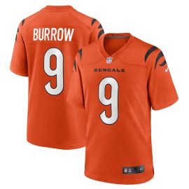 Joe Burrow Cincinnati Bengals Game Jersey - Orange