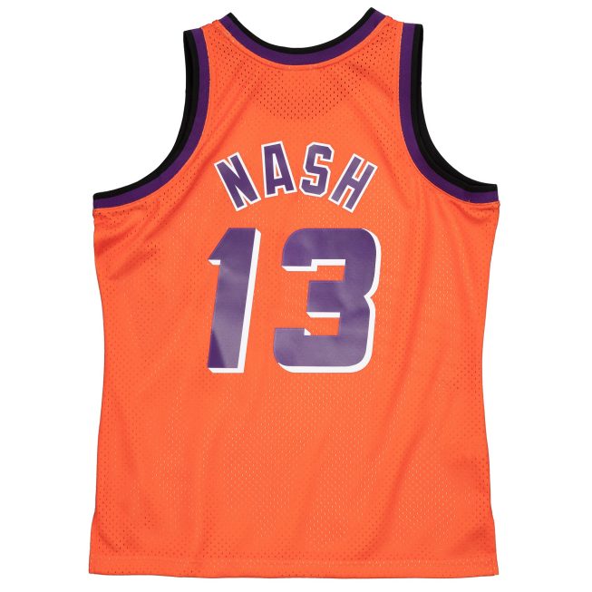 Steve Nash Phoenix Suns Mitchell & Ness 1996-97 Hardwood Classics Reload 2.0 Swingman Jersey - Orange - Image 3