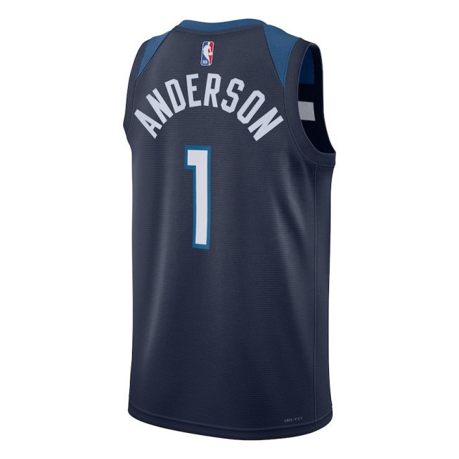 Kyle Anderson 1 Minnesota Timberwolves Unisex Swingman Jersey - Icon Edition - Navy - Image 3