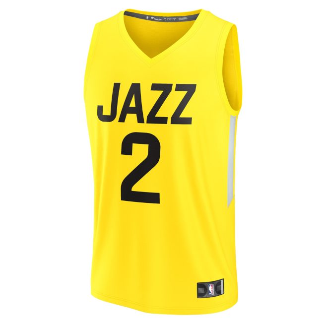 Collin Sexton Utah Jazz Fanatics Fast Break Replica Jersey - Icon Edition - Gold - Image 2
