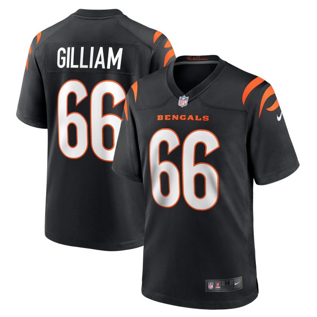 Nate Gilliam Cincinnati Bengals Game Player Jersey - Black