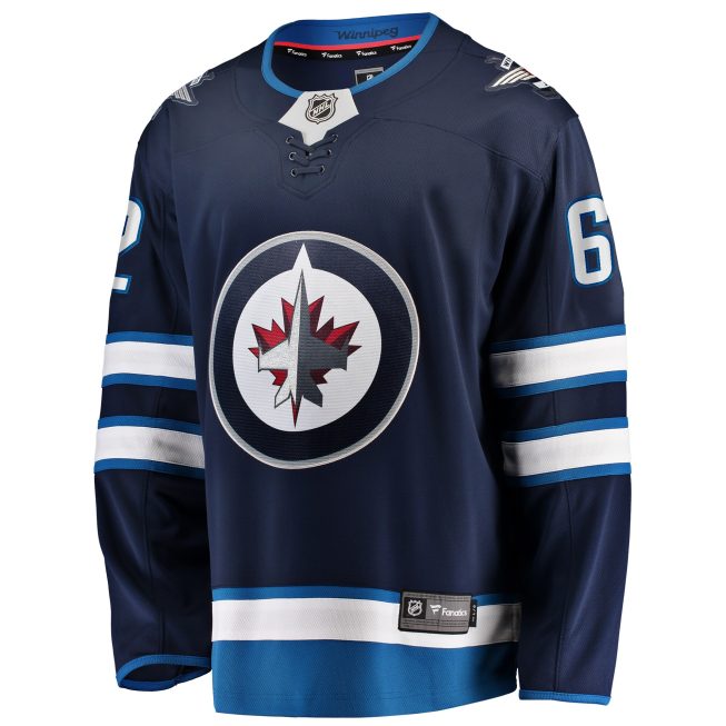 Nino Niederreiter Winnipeg Jets Fanatics Home Premier Breakaway Player Jersey - Navy - Image 2