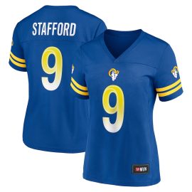 Matthew Stafford 9 Royal Los Angeles Rams Women Game Jersey
