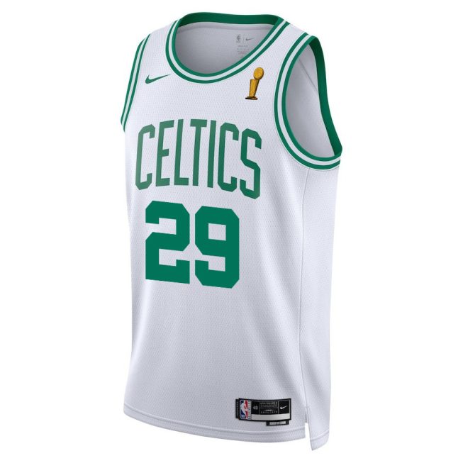 Derrick White 29 Boston Celtics 2024 FINALS CHAMPIONS Swingman Jersey - Association Edition - White - Image 2