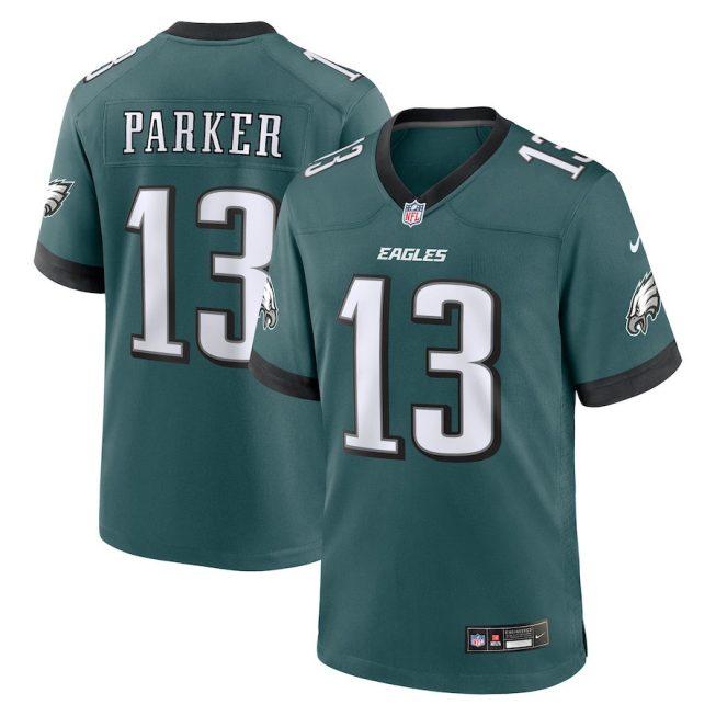 DeVante Parker 13 Philadelphia Eagles Game Men Jersey - Midnight Green