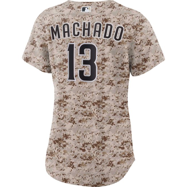 Manny Machado San Diego Padres Women's USMC Alternate Replica Player Jersey - Camo - Image 3