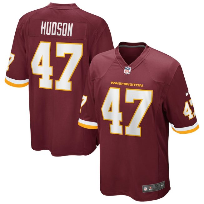 Khaleke Hudson 47 Washington Commanders Team Men Game Jersey - Burgundy