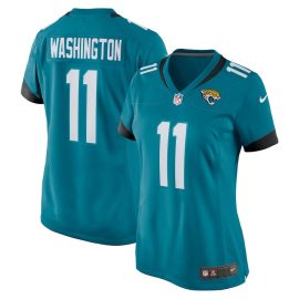 Parker Washington 11 Jacksonville Jaguars Women Team Game Jersey - Teal