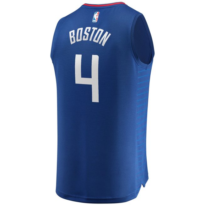 Brandon Boston Jr. LA Clippers Fanatics Fast Break Replica Jersey - Icon Edition - Royal - Image 3