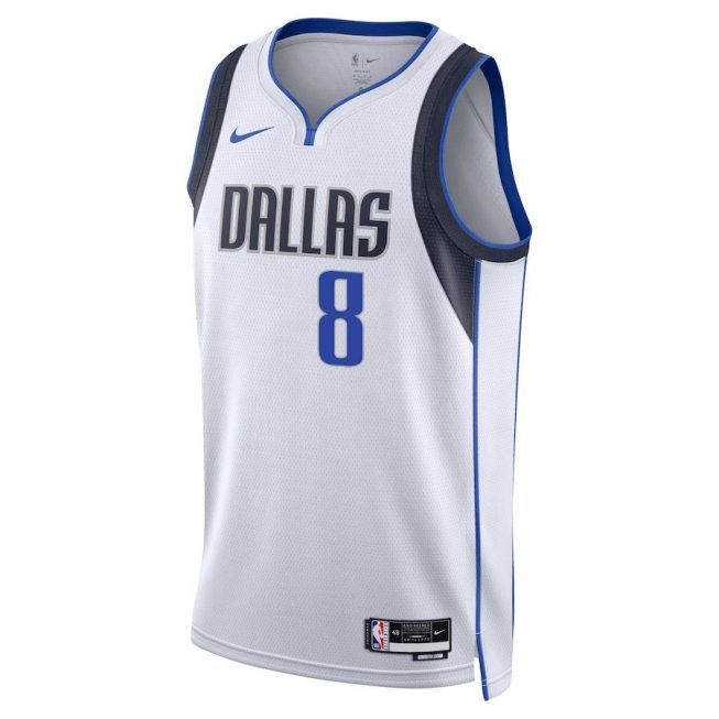Josh Green 8 Dallas Mavericks 2024 FINALS PATCH Swingman Jersey - Association Edition - White - Image 2