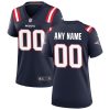 New England Patriots Women's Custom Game Jersey - Navy