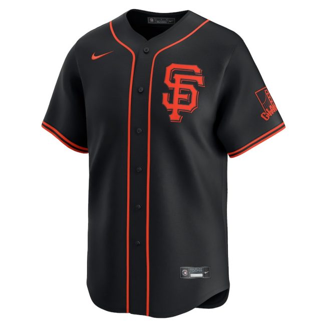 Blake Snell 7 San Francisco Giants Alternate Limited Men Jersey - Black - Image 2