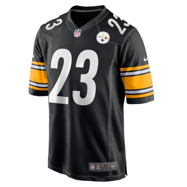 Damontae Kazee 23 Pittsburgh Steelers Men Game Jersey - Black - Image 2