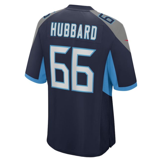 Chris Hubbard 66 Tennessee Titans Men Team Game Jersey - Navy - Image 3