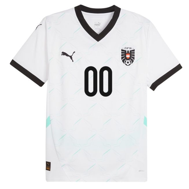 Austria National Team 2024/25 Custom Away Men Jersey - White - Image 2