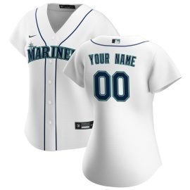 Seattle Mariners Women's Home Replica Custom Jersey - White