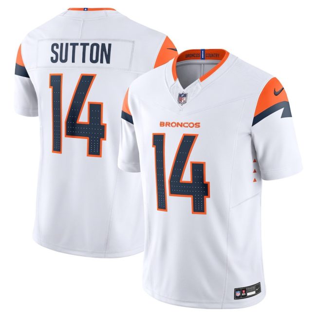 Courtland Sutton 14 Denver Broncos Vapor F.U.S.E. Limited Men Jersey - White