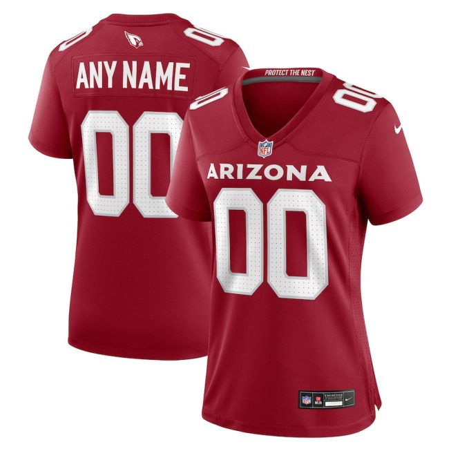 Arizona Cardinals Women Custom GameJersey - Cardinal