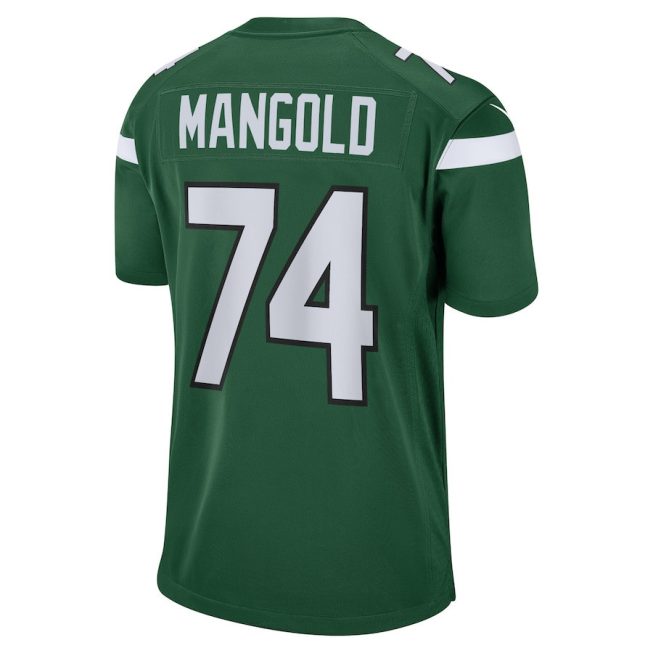 Nick Mangold 74 New York Jets Men Retired Jersey - Gotham Green - Image 3