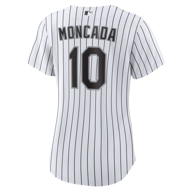 Yoan Moncada Chicago White Sox Women's Home Replica Player Jersey - White - Image 3