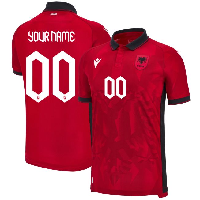 Albania National Team 2024/25 Custom Home Men Jersey - Red