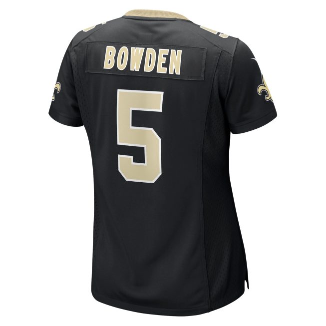 Lynn Bowden Jr. New Orleans Saints Women's Team Game Jersey - Black - Image 3