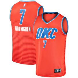 Chet Holmgren Oklahoma City Thunder Fanatics Fast Break Replica Player Jersey - Statement Edition - Orange