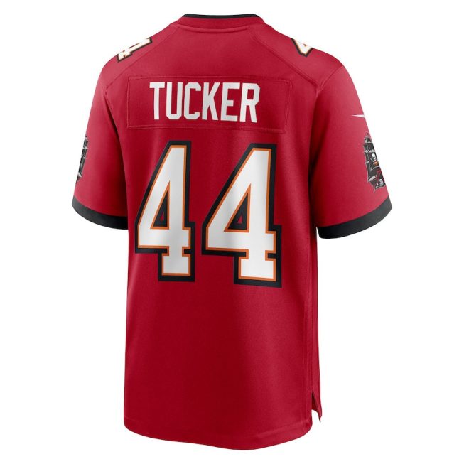 Sean Tucker 44 Tampa Bay Buccaneers Men Game Jersey - Red - Image 3