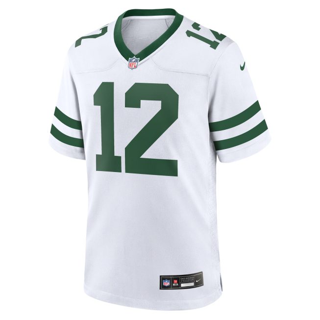 Joe Namath New York Jets Legacy Retired Player Game Jersey - White - Image 2