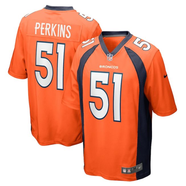 Ronnie Perkins 51 Denver Broncos Men Game Jersey - Orange