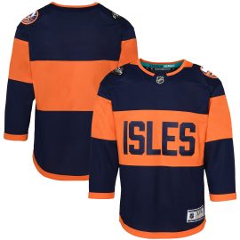 New York Islanders Youth 2024 Stadium Series Premier Jersey - Navy