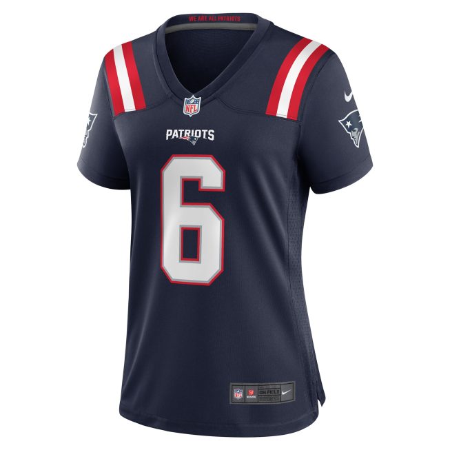 Christian Gonzalez New England Patriots Women's Team Game Jersey - Navy - Image 2