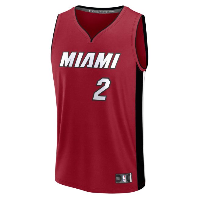 Terry Rozier Miami Heat Fanatics Youth Fast Break Player Jersey - Statement Edition - Red - Image 2