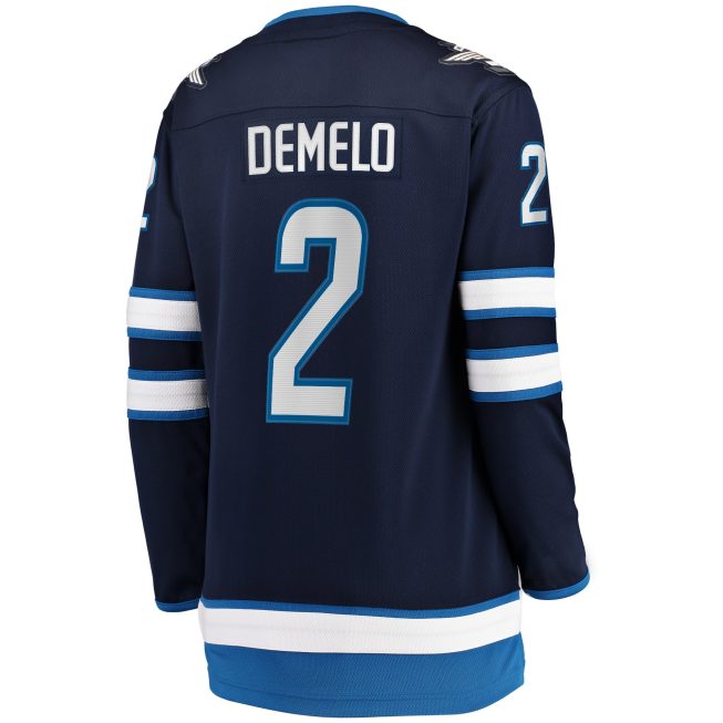 Dylan DeMelo Winnipeg Jets Fanatics Women's Home Breakaway Player Jersey - Navy - Image 3