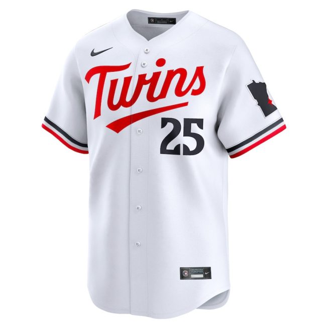 Byron Buxton 25 Minnesota Twins Home Limited Player Men Jersey - White - Image 2