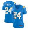 AJ Finley 24 Los Angeles Chargers Women Team Game Jersey - Powder Blue